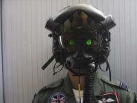 The F-35 Joint Strike Fighter developmental test helmet in 2007.